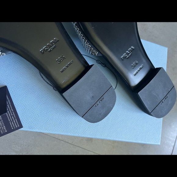 Prada Crystal Flats slides sandal - Picture 4 of 6